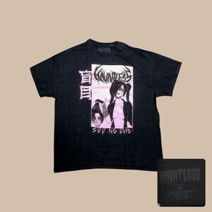 Hauntless See No Evil Graphic Tee Anime Goth Black XL